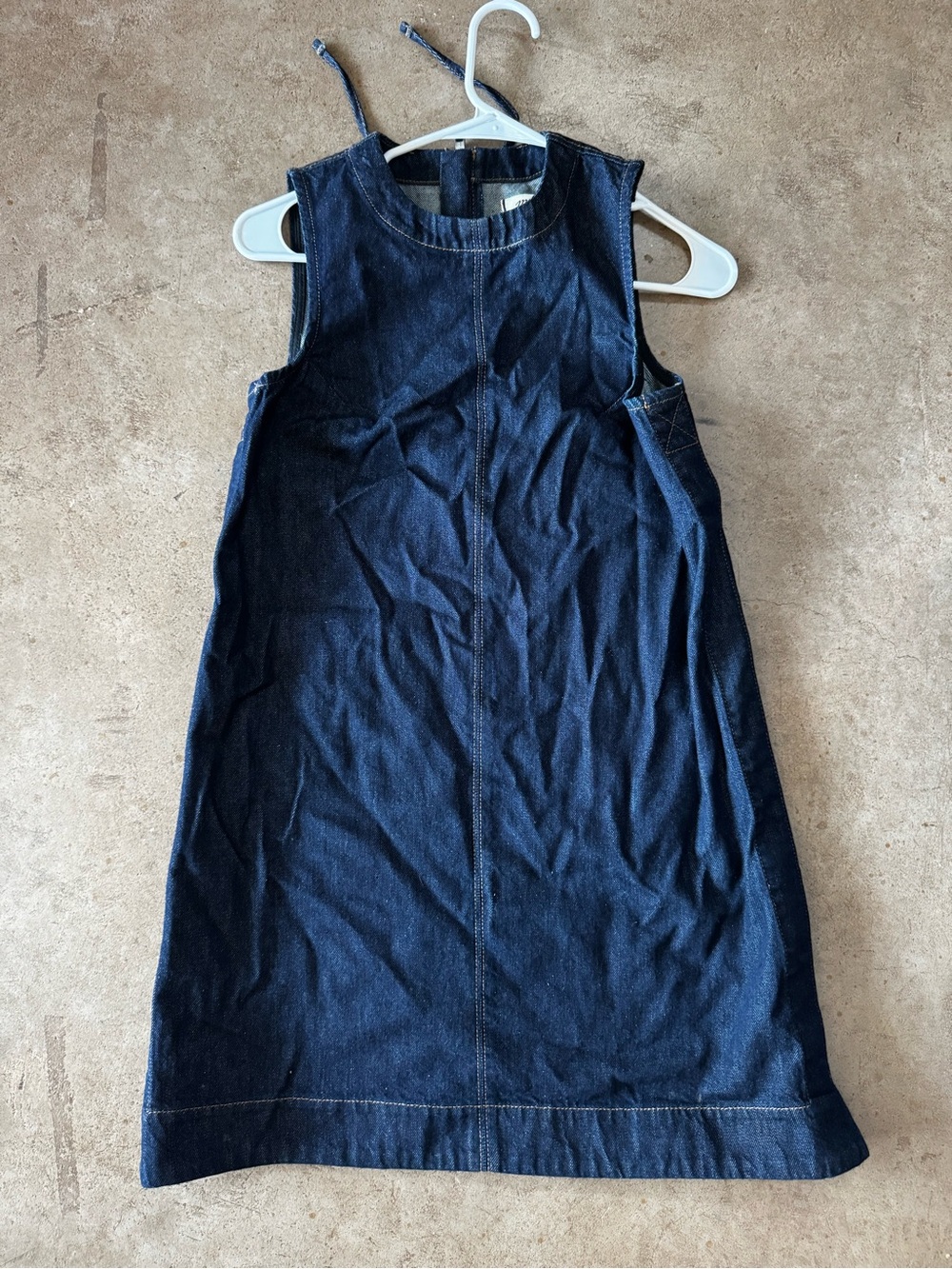 Madewell Blue Denim Sleeveless Dress